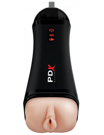 Вибромастурбатор-вагина с голосовым откликом Talk Back Super Stroker