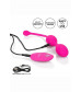 Розовые вагинальные шарики с ДУ и функцией памяти Remote Dual Motor Kegel System