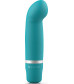 Бирюзовый мини-вибратор Bcute Classic Curve - 10 см.