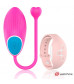 Розовое виброяйцо с нежно-розовым пультом-часами Wearwatch Egg Wireless Watchme
