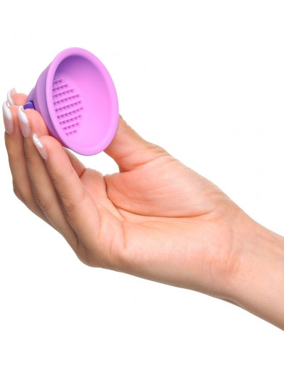 Фиолетовые виброприсоски-стимуляторы на соски Vibrating Nipple
