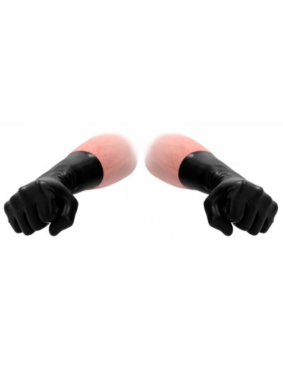 Черные латексные перчатки для фистинга Latex Short Glove