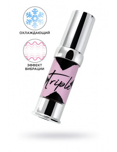 Возбуждающий гель с эффектом вибрации и охлаждения Triple X 3 in 1 Unisex Pleasure Enhancer Gel - 15 мл.