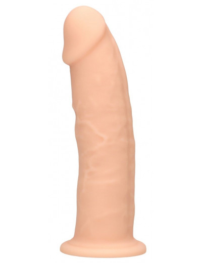 Телесный фаллоимитатор без мошонки Silicone Dildo Without Balls - 15,3 см.