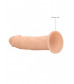 Телесный фаллоимитатор без мошонки Silicone Dildo Without Balls - 15,3 см.