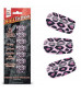 Набор лаковых полосок для ногтей Фиолетовый леопард Nail Foil