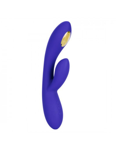 Фиолетовый вибратор с функцией электростимуляции Intimate E-Stimulator Dual Wand - 21,5 см.