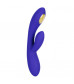 Фиолетовый вибратор с функцией электростимуляции Intimate E-Stimulator Dual Wand - 21,5 см.