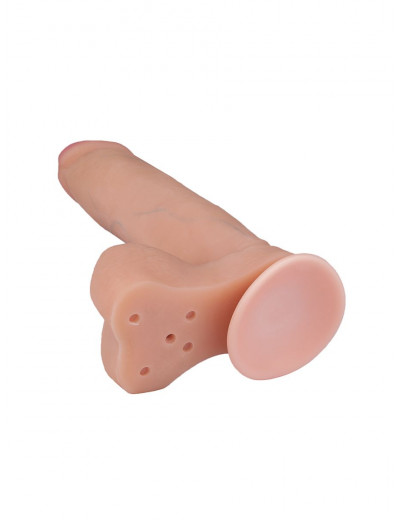 Телесный фаллоимитатор на присоске F F BEST COCK 8 - 22 см.