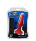 Красная анальная вибропробка с пультом управления MENZSTUFF 5INCH SLIM INTRUDER BUTT PLUG - 13 см.