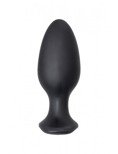 Черная анальная вибропробка HUSH 2 Size L - 12,1 см.