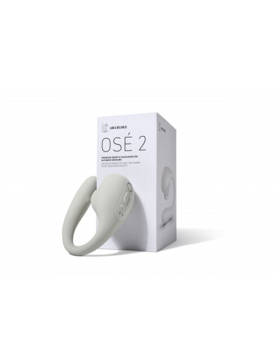 Серый вакуумный стимулятор с отростком Ose 2 Premium Robotic Massager