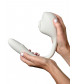 Серый вакуумный стимулятор с отростком Ose 2 Premium Robotic Massager
