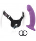 Изогнутый фаллоимитатор с креплением на регулируемом поясе ADVANCED HARNESS KIT WITH CICI - 15 см.