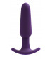 Фиолетовая анальная вибровтулка VeDO Frisky Bunny - 12,8 см.