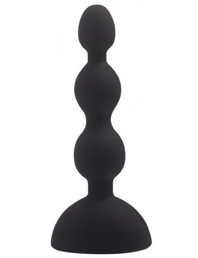 Черный анальный вибростимулятор Anal Beads S - 14,5 см.