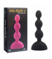 Черный анальный вибростимулятор Anal Beads S - 14,5 см.