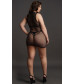 Мини-платье из сетки Duo Net Open Cup Mini Dress