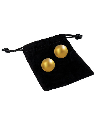 Вагинальные шарики 24К GOLD PLATED PLEASURE BALLS с золотым покрытием