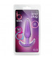 Фиолетовая анальная пробка в форме якоря Slim Anal Plug - 10,8 см.