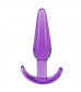 Фиолетовая анальная пробка в форме якоря Slim Anal Plug - 10,8 см.