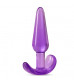 Фиолетовая анальная пробка в форме якоря Slim Anal Plug - 10,8 см.