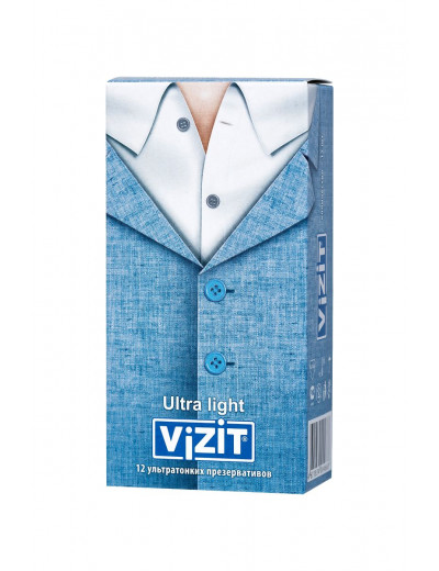 Ультратонкие презервативы VIZIT Ultra light - 12 шт.