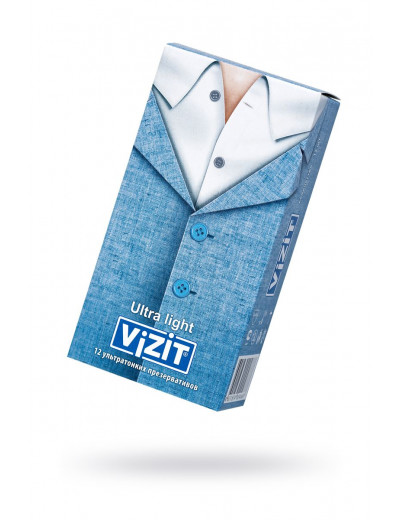 Ультратонкие презервативы VIZIT Ultra light - 12 шт.