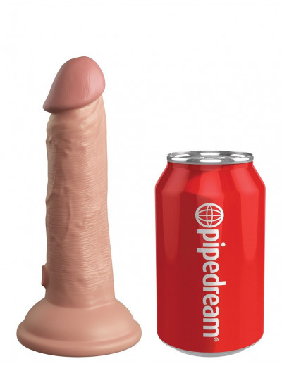 Телесный фаллоимитатор 6  Silicone Dual Density Cock - 17 см.