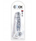 Прозрачный фаллоимитатор 8  Cock with Balls - 22,2 см.