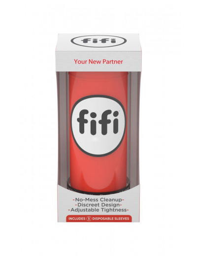 Красный нереалистичный мастурбатор FIFI MALE