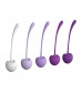 Набор из 5 фиолетово-белых шариков CHERRY KEGEL EXERCISERS