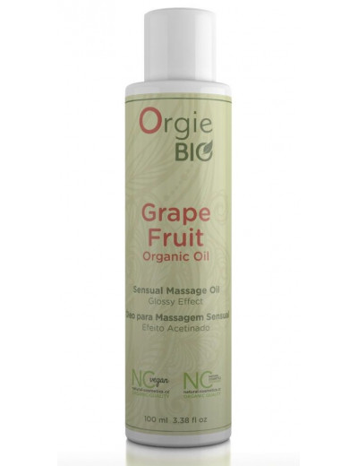Органическое масло для массажа ORGIE Bio Grapefruit с ароматом грейпфрута - 100 мл.