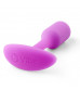 Розовая пробка для ношения B-vibe Snug Plug 1 - 9,4 см.