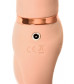 Телесный безремневой вибрострапон Vibrating Bendable Strap-On L