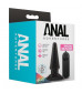Черная анальная пробка с вибрацией Basic Vibrating Anal Pleaser - 10,2 см.