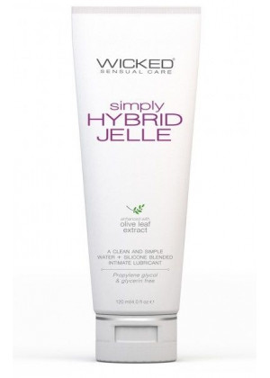 Гель-лубрикант на водно-силиконовой основе Wicked Simply HYBRID JELLE - 120 мл.