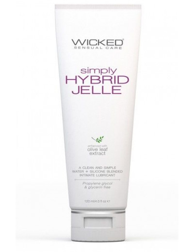 Гель-лубрикант на водно-силиконовой основе Wicked Simply HYBRID JELLE - 120 мл.