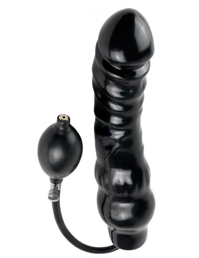 Фаллоимитатор с функцией подкачки Inflatable Ass Blaster - 23 см.