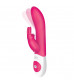 Розовый вибратор The Come Hither Rabbit XL с  манящим  эффектом