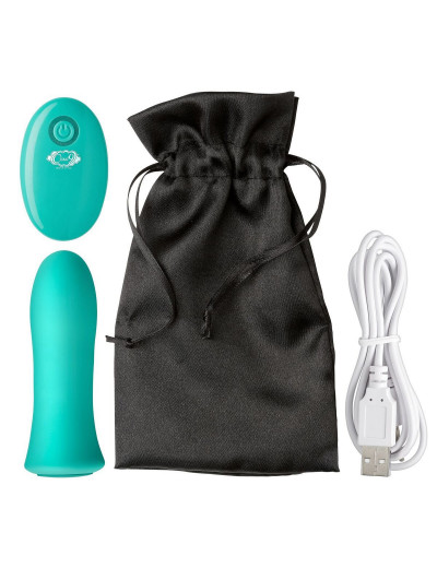 Зеленая вибропуля с пультом ДУ Pro Sensual Bullet Vibrator