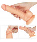 Телесный фаллоимитатор 8  The Ultra Soft Dude - 20 см.