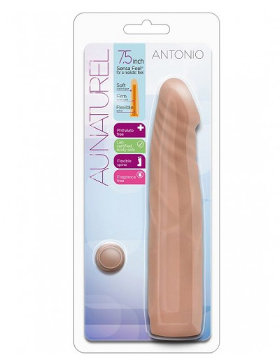 Фаллоимитатор-мулат без мошонки Antonio - 19 см.