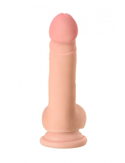 Реалистичный вибратор TOYFA RealStick Elite VIBRO - 18 см.