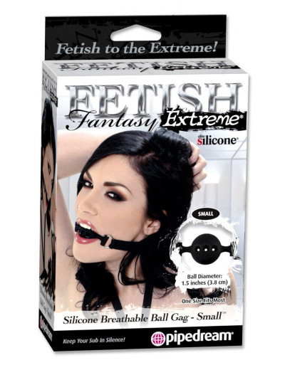 Силиконовый кляп-шар с отверстиями для дыхания Silicone Breathable Ball Gag Small