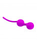 Лиловые вагинальные шарики на сцепке Kegel Tighten Up I