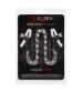 Зажимы на соски с серебристой цепочкой и кристаллами Crystal Chain Nipple Clamps