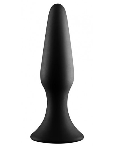 Черная анальная пробка METAL BALL BUTT PLUG - 15 см.