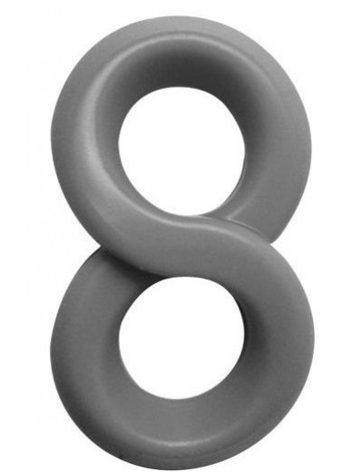 Серое эрекционное кольцо на пенис RINGS LIQUID SILICONE