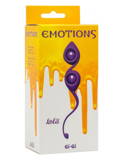 Фиолетовые вагинальные шарики Emotions Gi-Gi